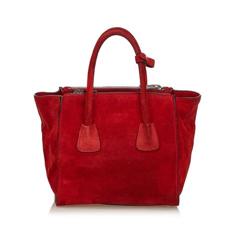 red and black prada purse|prada handbags red suede.